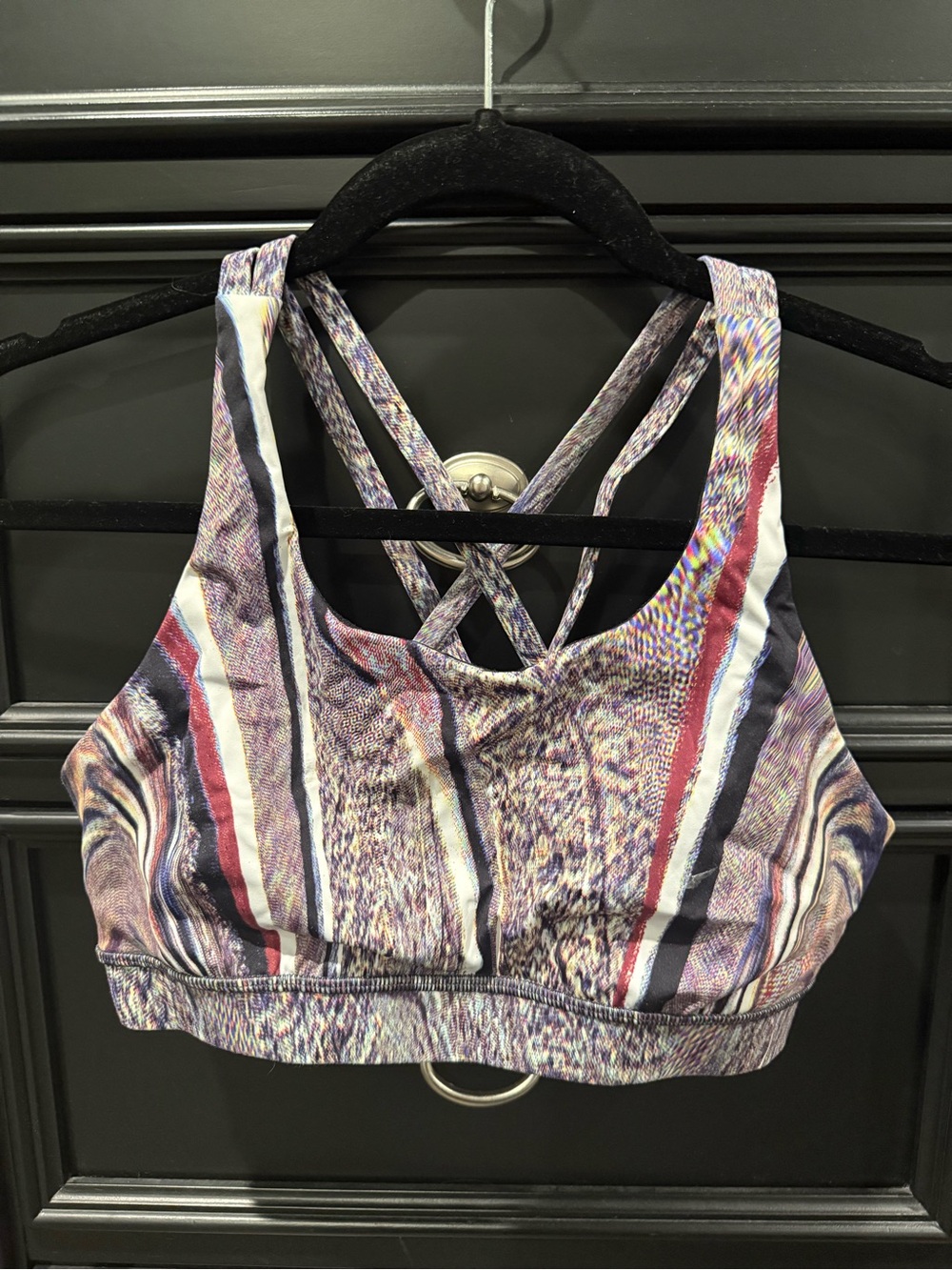 lululemon athletica Multicolor Strappy Sports Bra - Purple & Burgundy Accents